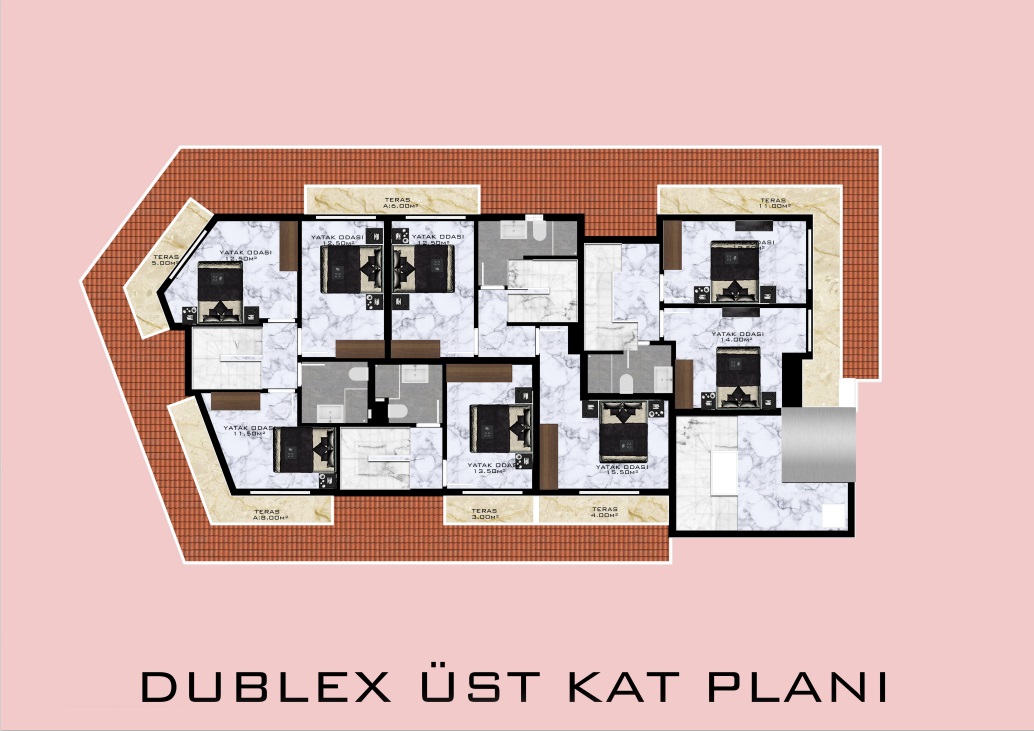 New stylish low-rise house in the area of Demirtaş (plans 1+1,2+1) - Umbrella Group - Photo 23
