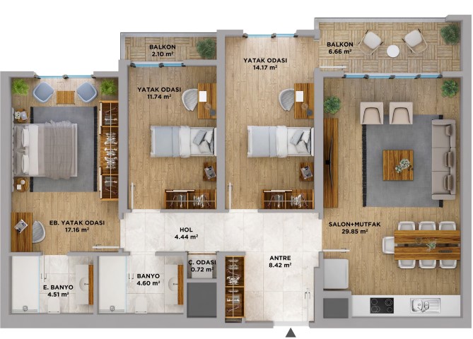 Cosy residential complex with infrastructure in Mahmutlar - Umbrella Group - Photo 21