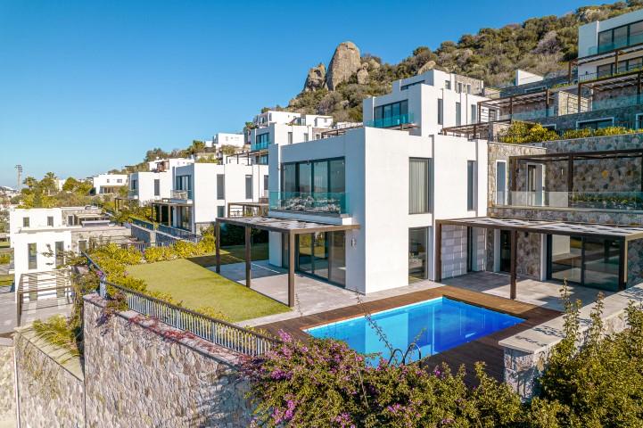 New complex of villas in Bodrum, with panoramic views of the sea and mountains - Umbrella Group
