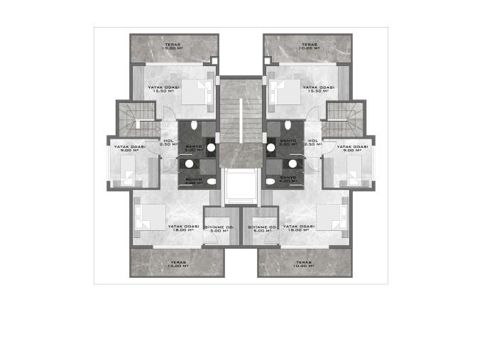 Luxury house by the sea in the Kestel area near the sea, apartments 1+1, 2+1, 3+1 and 4+1 - Umbrella Group - Photo 36