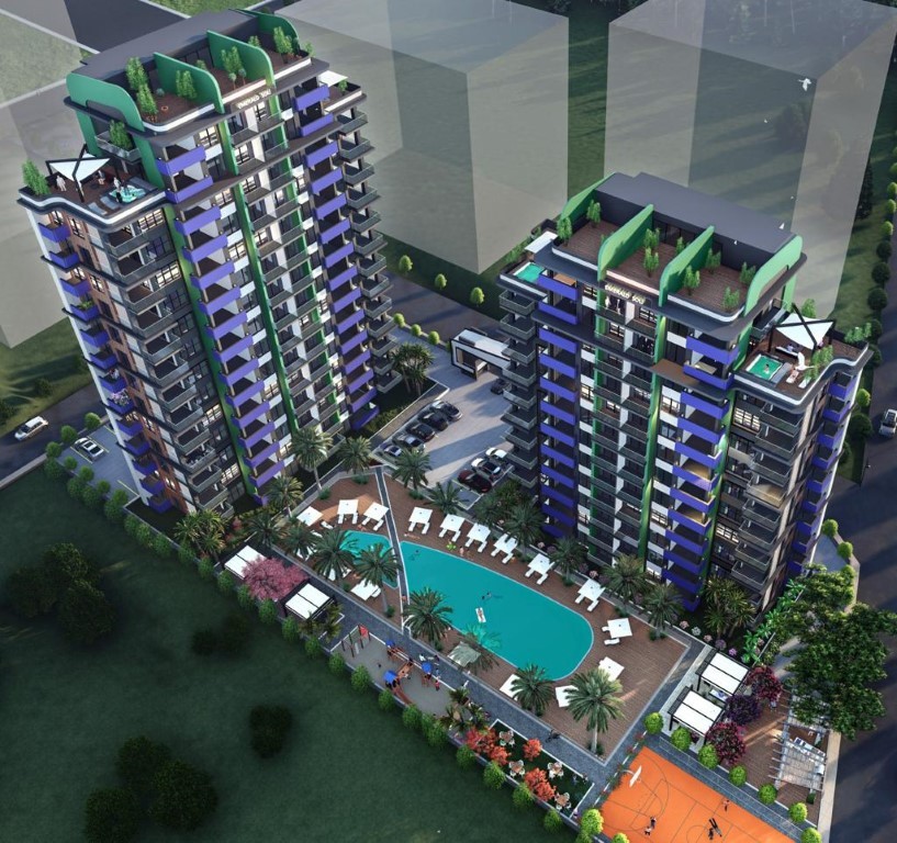 New high-rise residential complex in Mersin with 2+1 apartments - Umbrella Group - Photo 2