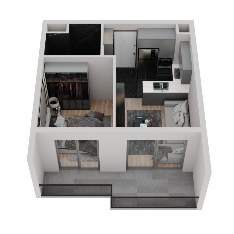 Modern residential complex under construction in Soli district, Mersin - Umbrella Group - Photo 19