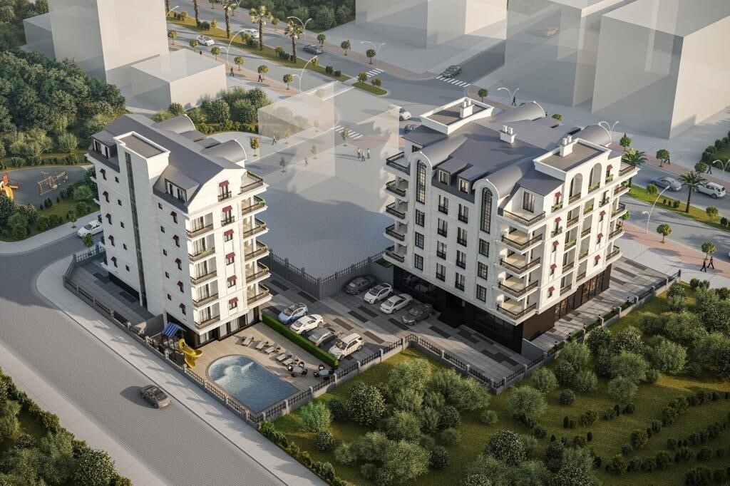 New, bright residential complex in the city of Gazipasa, area from 103 to 212 m2 - Umbrella Group