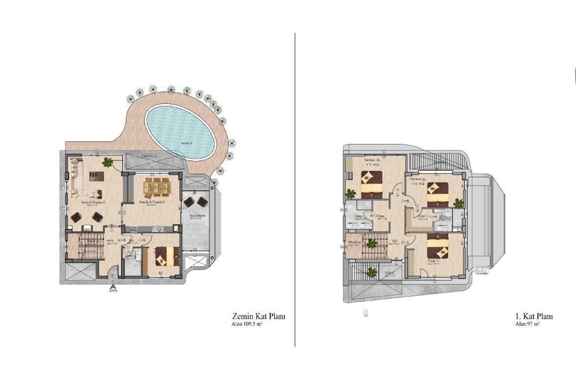 New villa and tanhouse project located in Kyrenia - Umbrella Group - Photo 12