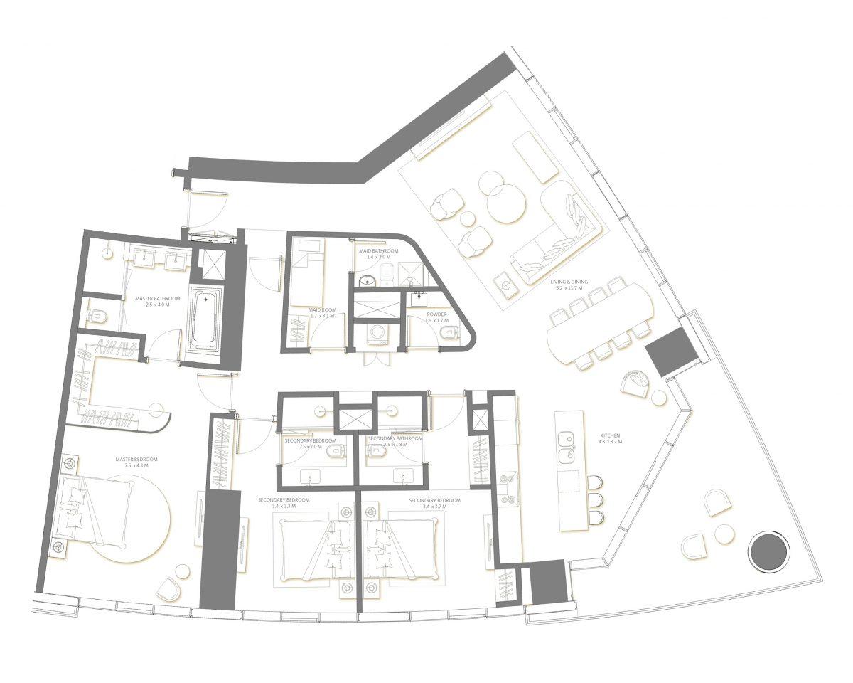 New project for a large multifunctional complex located in the coastal area of Dubai - Umbrella Group - Photo 29