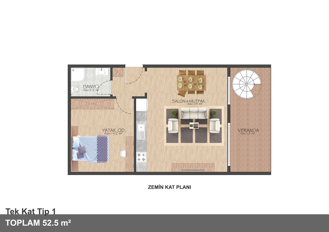New project in Northern Cyprus, in the city of Lapta, apartments in 1+1, 2+1 - Umbrella Group - Photo 16