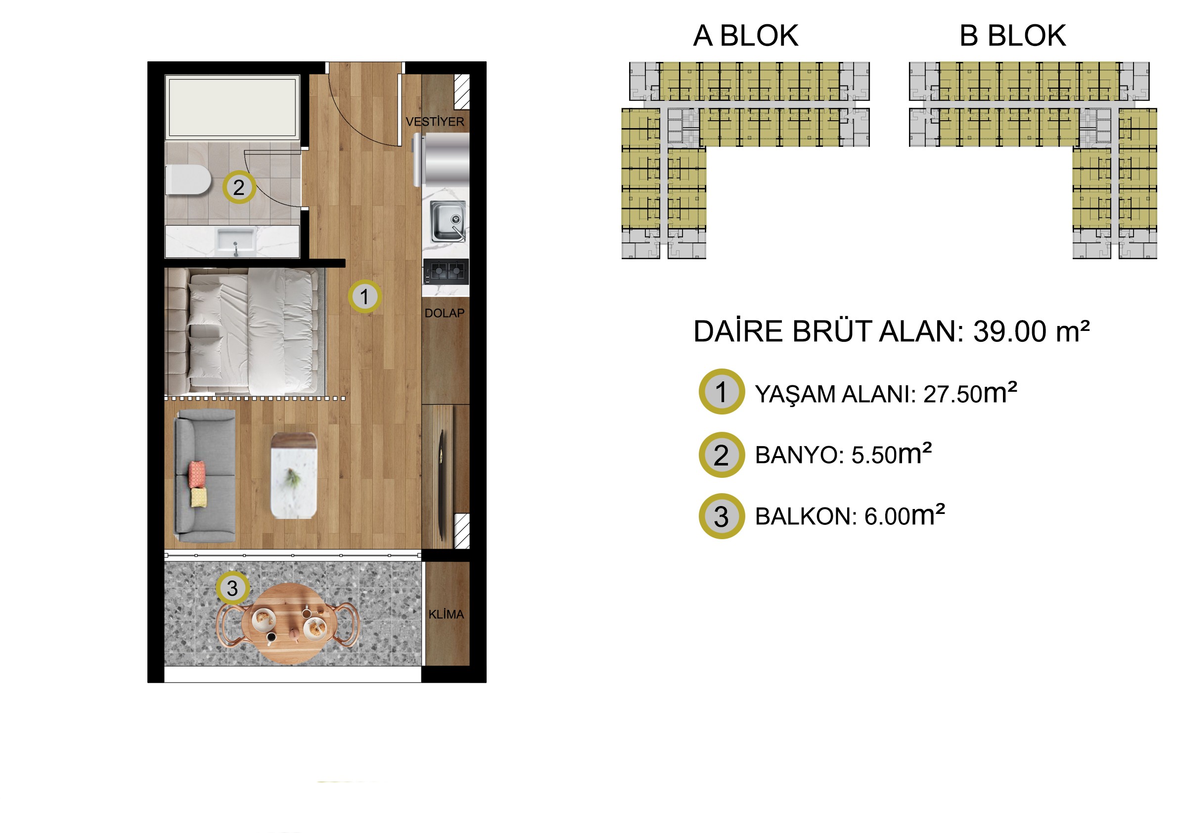 New modern complex in Tomyuk district with apartments 0+1 and 1+1 - Umbrella Group - Photo 10