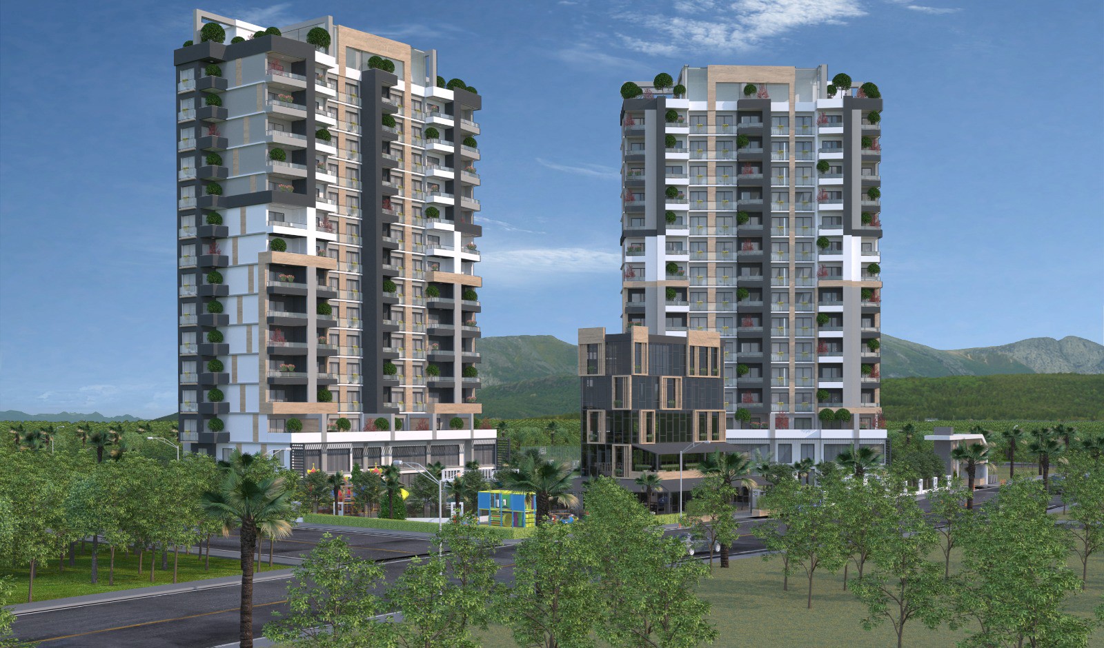 New residential complex in a quiet area of the city of Mersin, with plans 1+1, 2+1 and 3+1 - Umbrella Group - Photo 3