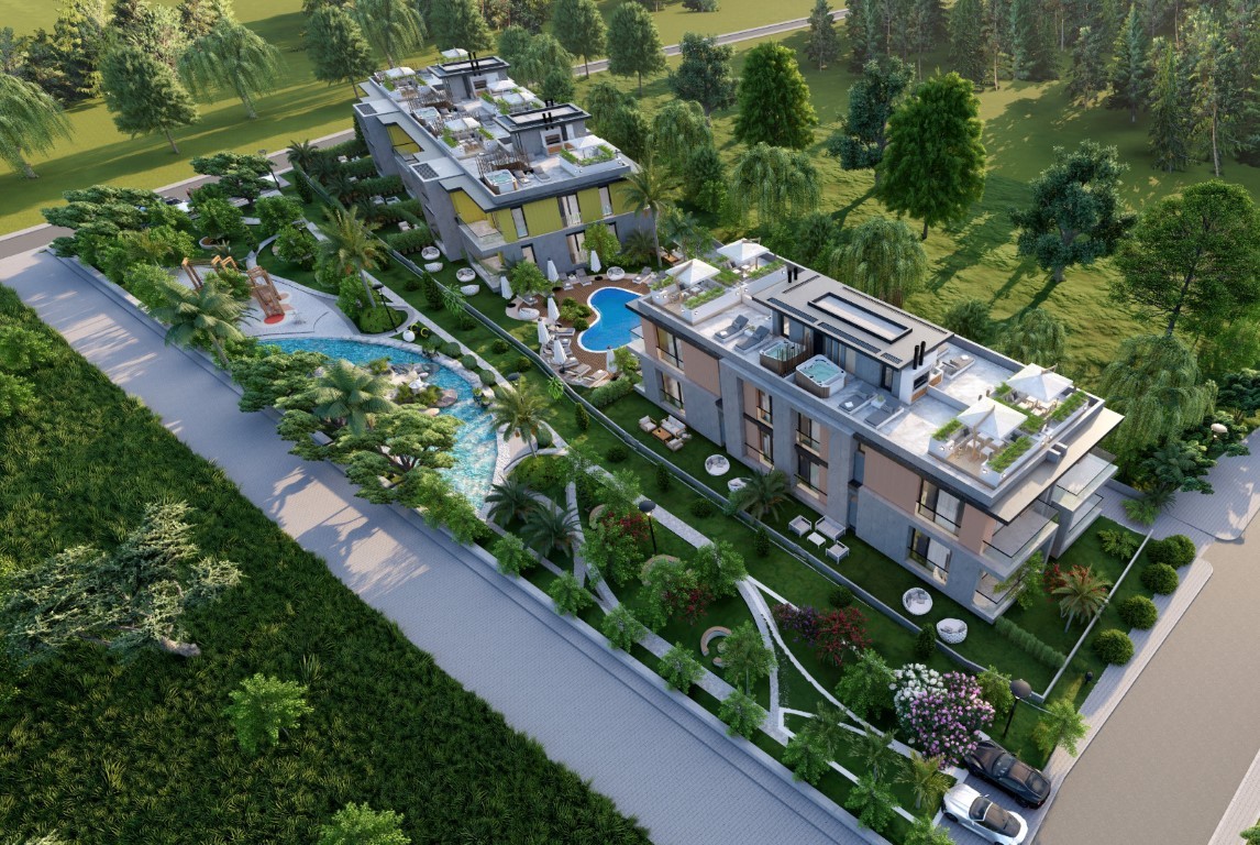 New residence in Northern Cyprus in the picturesque foothills of Alsanjak, apartments 1+1, 2+1 - Umbrella Group