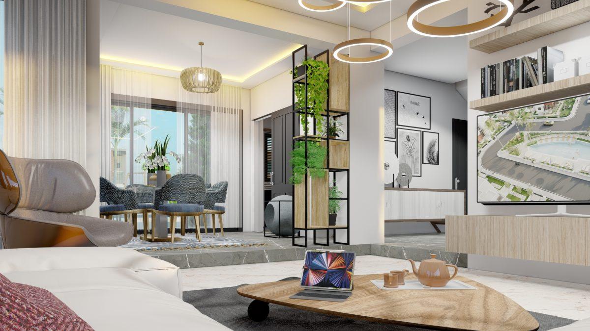 Design of new villas in Northern Cyprus with 3+1 apartments with a floor area of 195 m2, district of Iskele - Umbrella Group - Photo 19