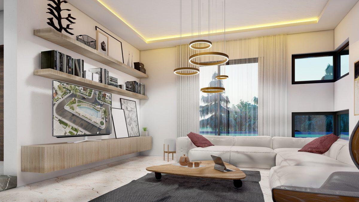 Design of new villas in Northern Cyprus with 3+1 apartments with a floor area of 195 m2, district of Iskele - Umbrella Group - Photo 18