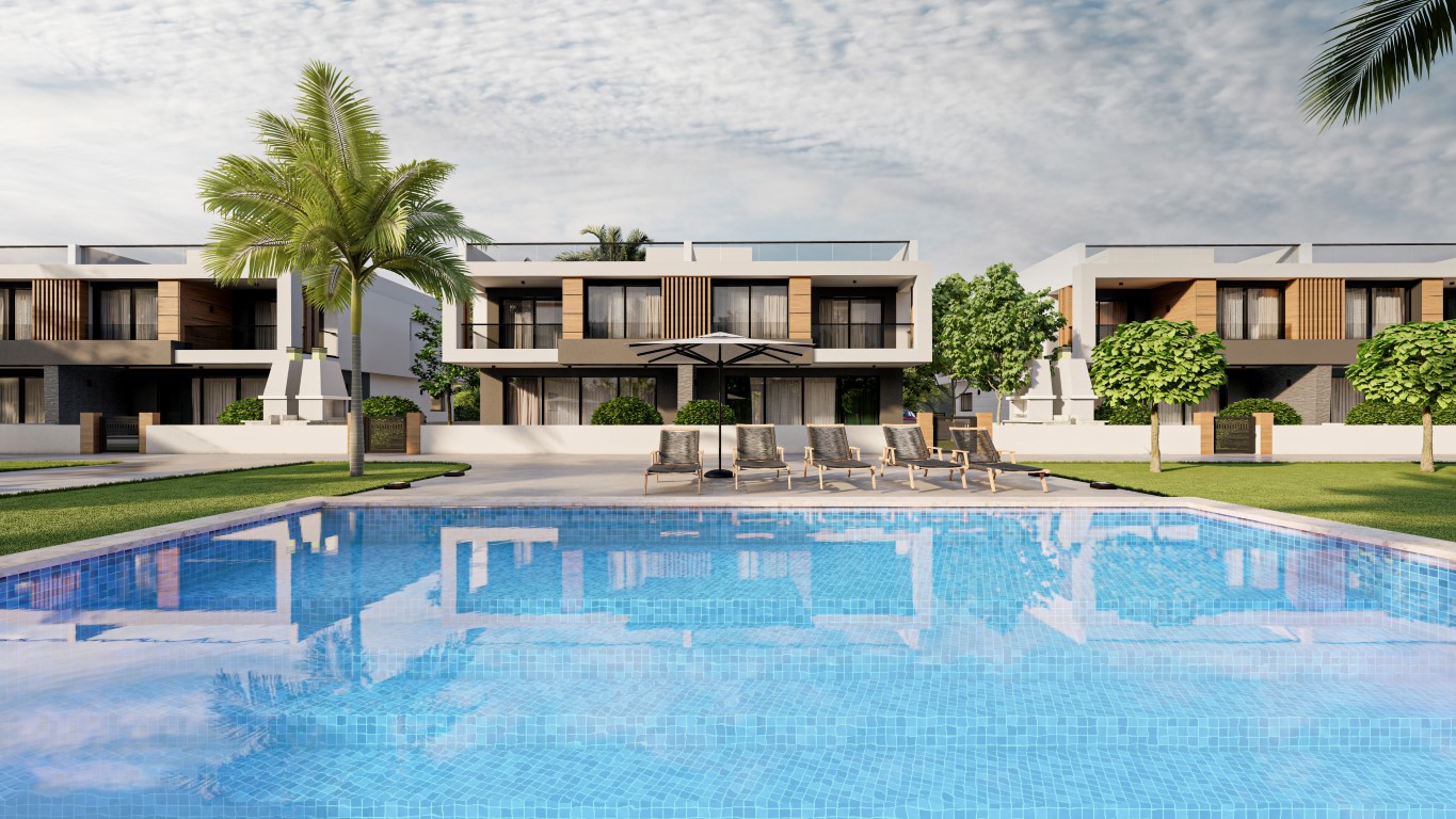 Project of a modern residential complex in Northern Cyprus in the area of Famagusta, apartment layout 1+1, 2+1 - Umbrella Group - Photo 14