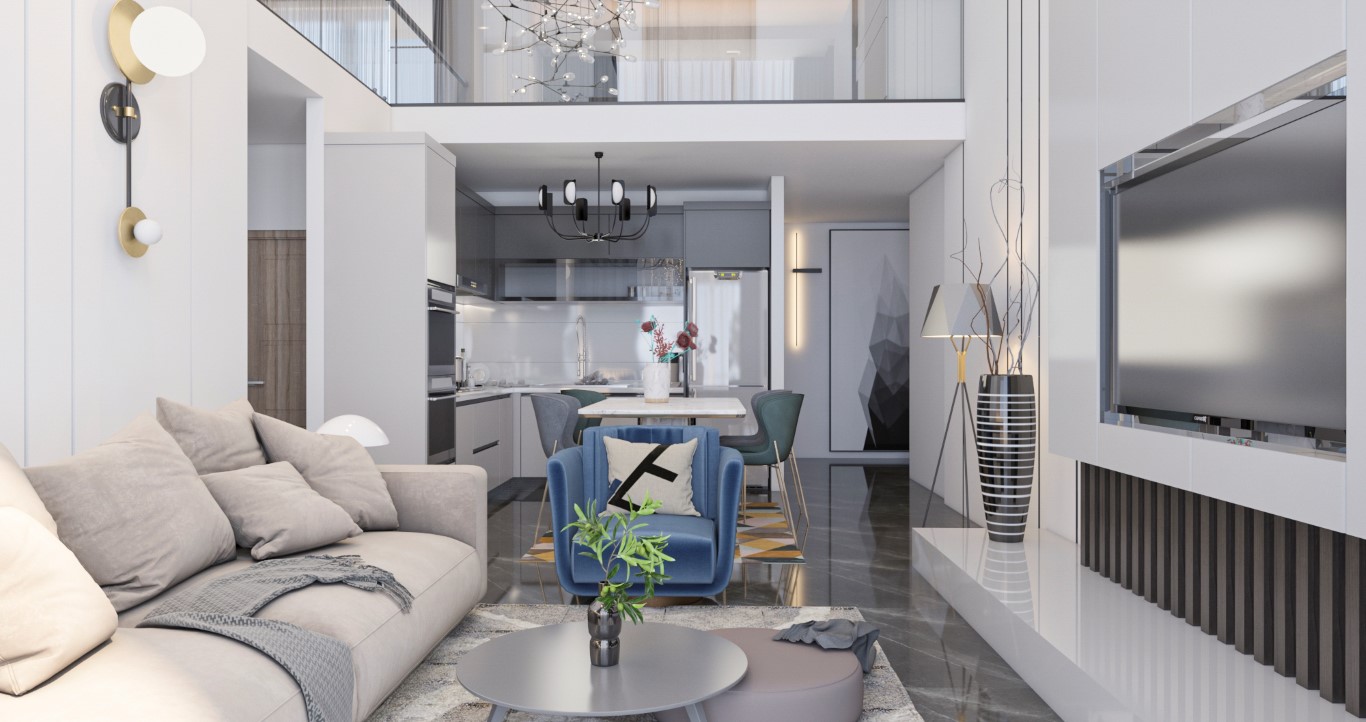 Project of a modern residential complex in Northern Cyprus in the area of Famagusta, apartment layout 1+1, 2+1 - Umbrella Group - Photo 21