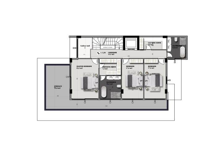Construction of villas in the Bektas area, 5+2 apartments - Umbrella Group - Photo 8