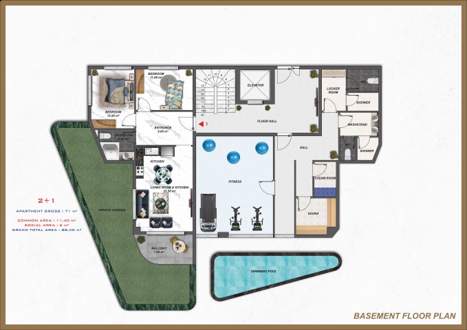 New project in the heart of Alanya with 1+1, 2+1 apartments - Umbrella Group - Photo 23
