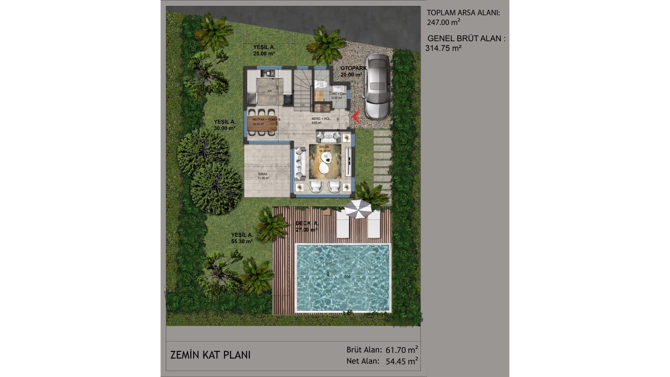 Villa complex 3+1 in Bodrum, with own swimming pool - Umbrella Group - Photo 39