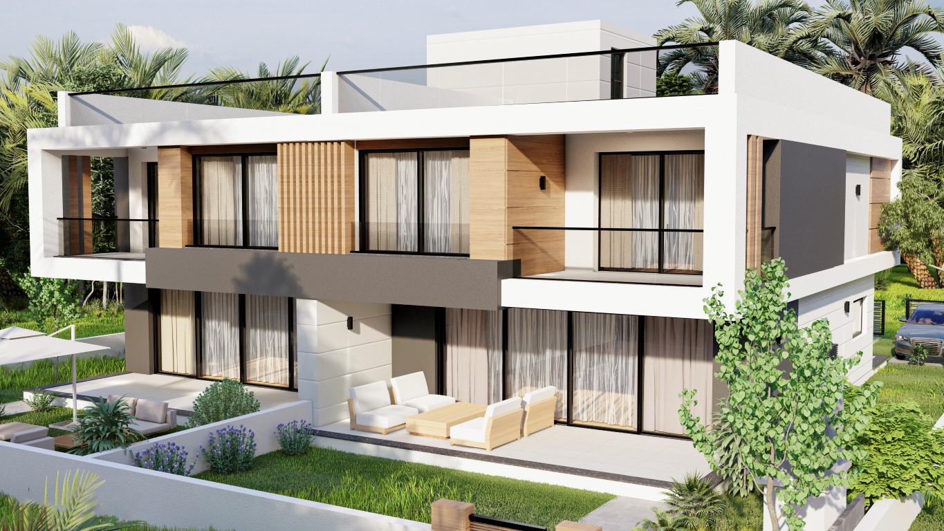 Project of a modern residential complex in Northern Cyprus in the area of Famagusta, apartment layout 1+1, 2+1 - Umbrella Group - Photo 10