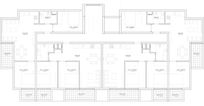 New modern complex in the center of Alanya, 1+1 and 2+1 apartments - Umbrella Group - Photo 12