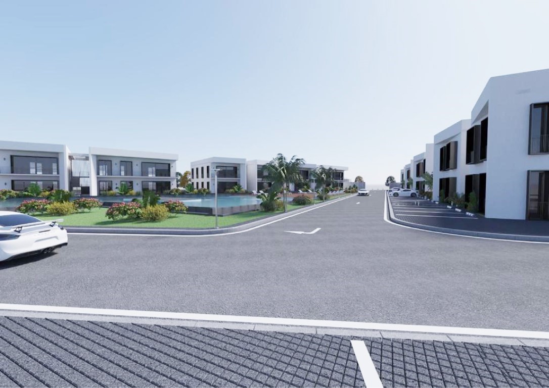 Project of a modern residential complex in Northern Cyprus, apartment layout 2+1, 4+1 - Umbrella Group - Photo 2