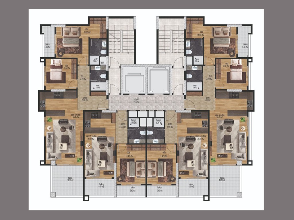 New cosy residential complex in Mersin, 1+1, 2+1 apartments - Umbrella Group - Photo 6