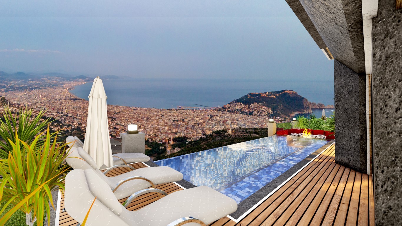 Villa complex 4+1 in Tepe with own swimming pool and mountain views - Umbrella Group - Photo 9