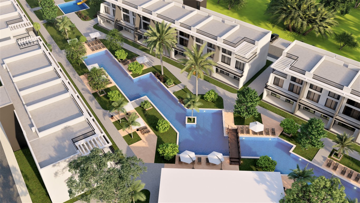 Project of a modern residential complex in Northern Cyprus in the area of Famagusta, apartment layout 1+1, 2+1 - Umbrella Group - Photo 3