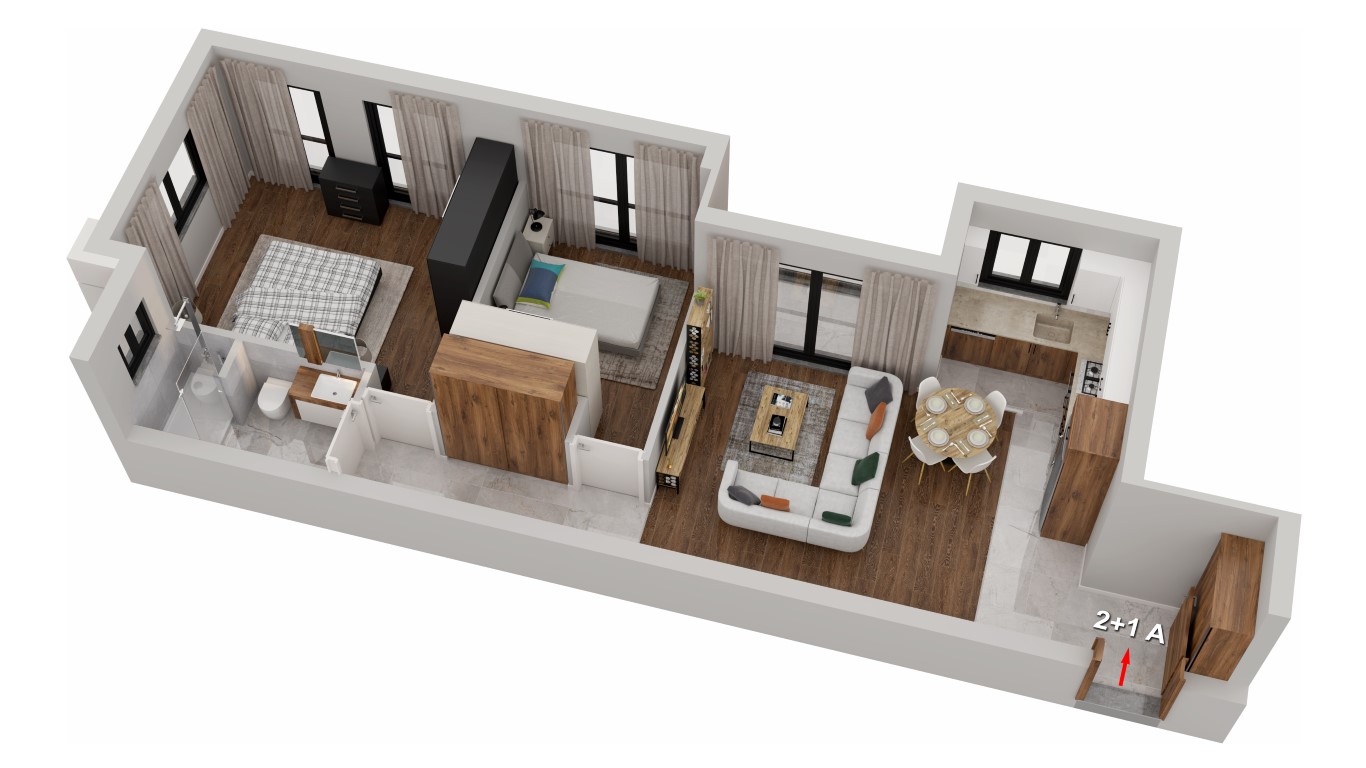 New project in Northern Cyprus, 2+1 apartment area of 70 m2, Lapta area - Umbrella Group - Photo 9