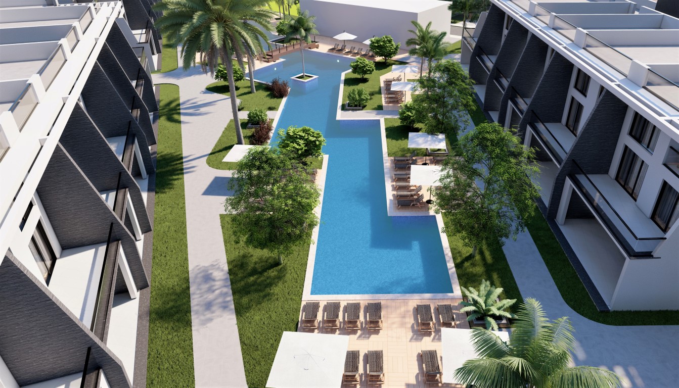 Project of a modern residential complex in Northern Cyprus in the area of Famagusta, apartment layout 1+1, 2+1 - Umbrella Group - Photo 4