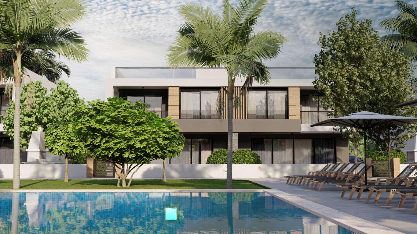 Project of a modern residential complex in Northern Cyprus in the area of Famagusta, apartment layout 1+1, 2+1 - Umbrella Group - Photo 13