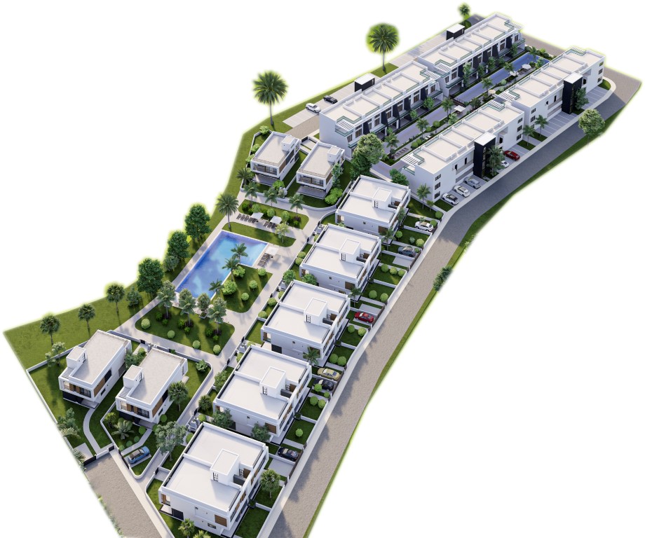 Project of a modern residential complex in Northern Cyprus in the area of Famagusta, apartment layout 1+1, 2+1 - Umbrella Group - Photo 2