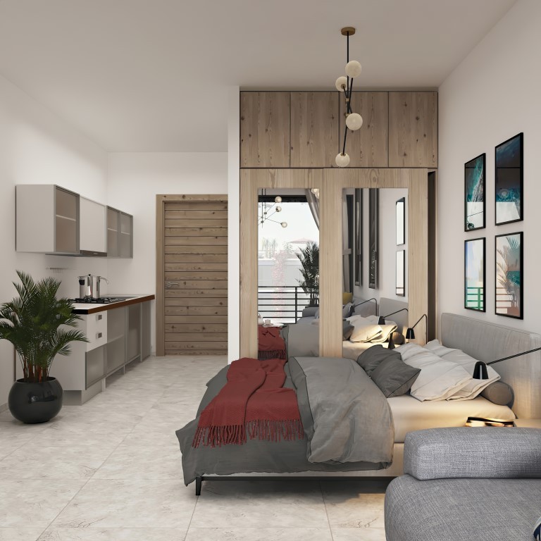 New project in Northern Cyprus elite class apartment floor plan 35 m2 - Umbrella Group - Photo 17