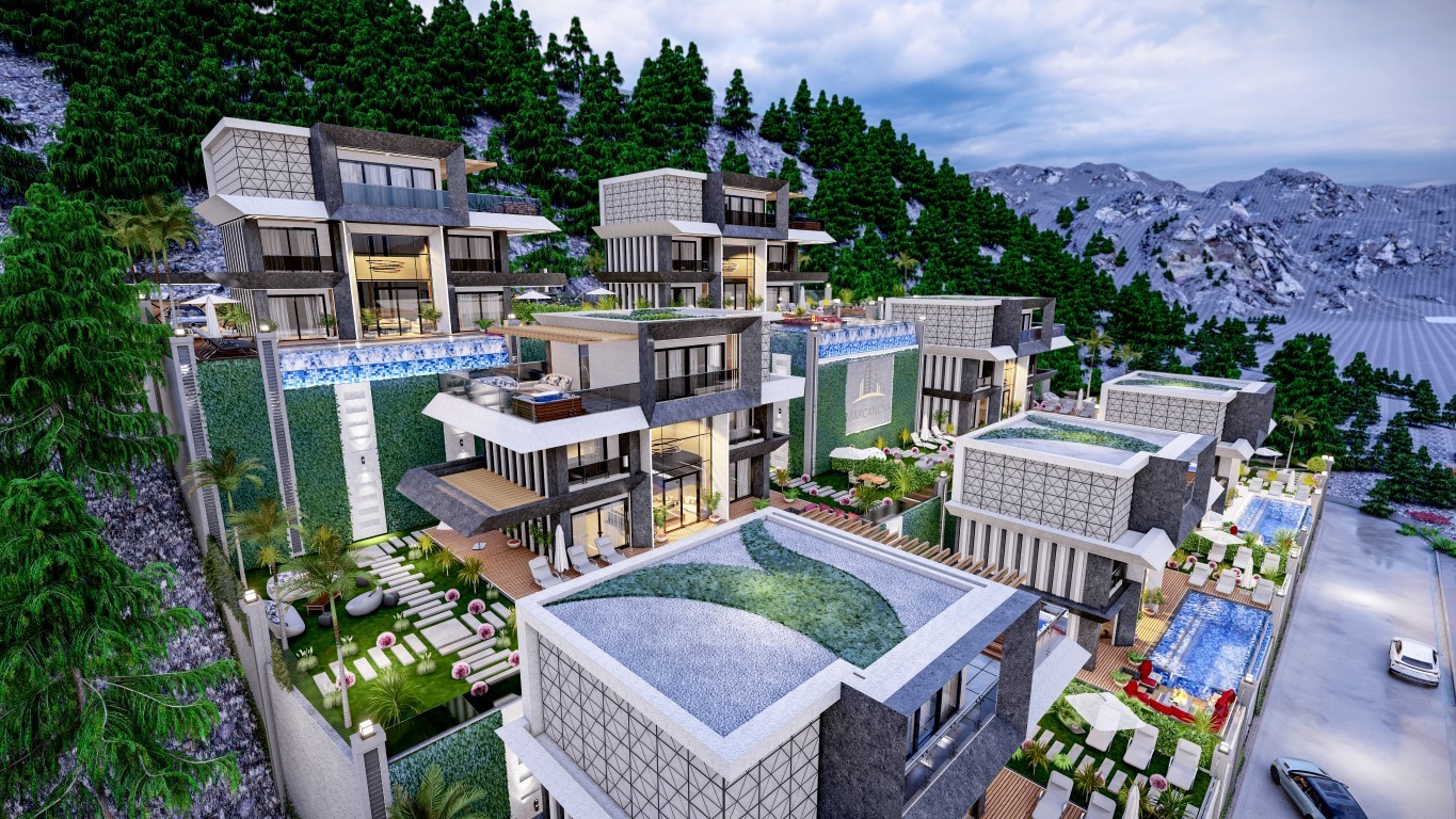 Villa complex 4+1 in Tepe with own swimming pool and mountain views - Umbrella Group - Photo 3