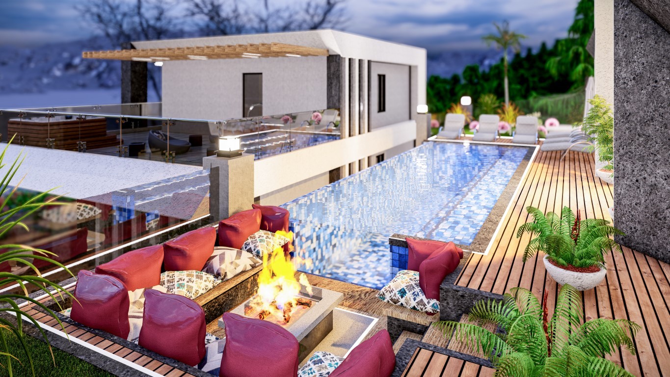 Villa complex 4+1 in Tepe with own swimming pool and mountain views - Umbrella Group - Photo 8