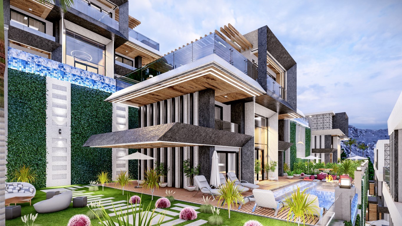 Villa complex 4+1 in Tepe with own swimming pool and mountain views - Umbrella Group - Photo 5
