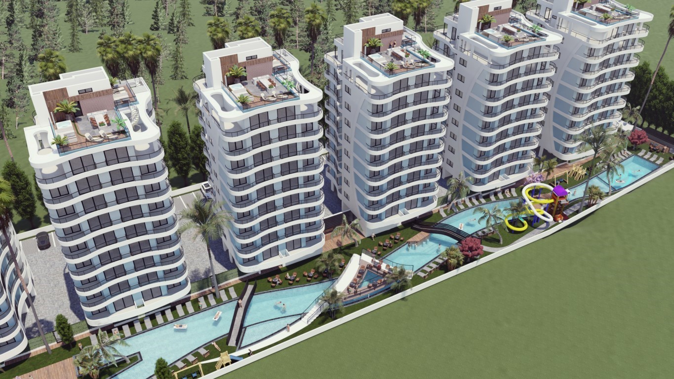New high-rise residential complex in Northern Cyprus, with 2+1 and 3+1 apartments, Tatlisu district - Umbrella Group - Photo 2