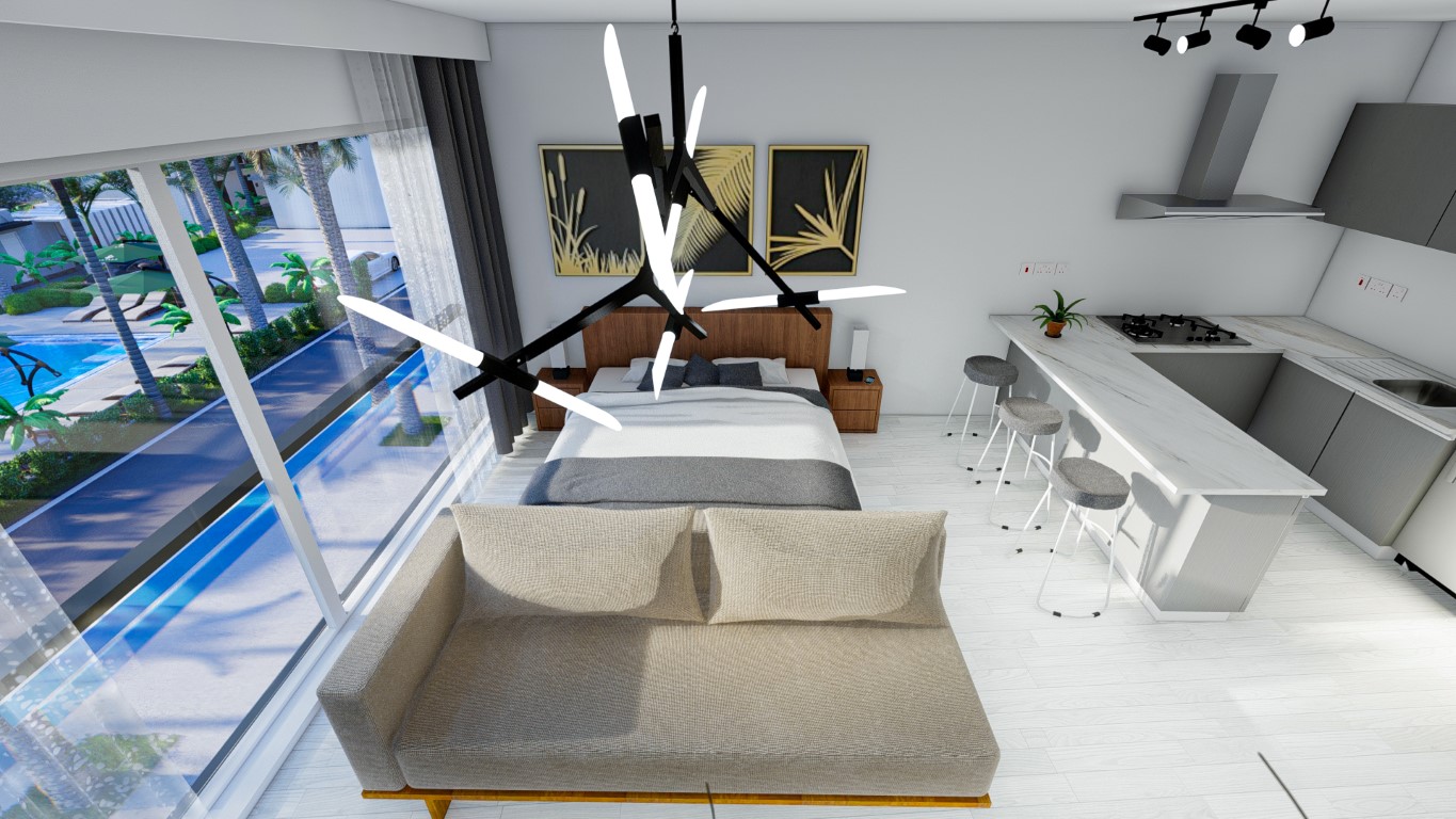 New project in Northern Cyprus, 700 m from the sea, apartment layout studio - Umbrella Group - Photo 21