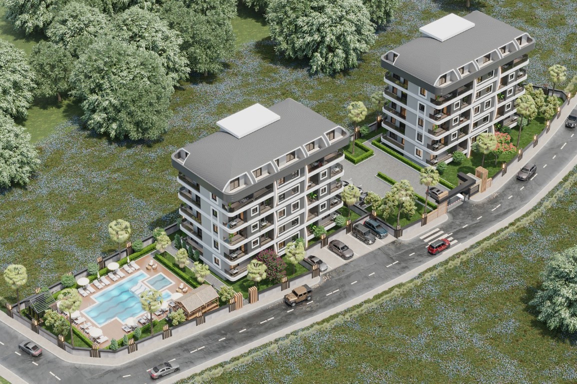 New residence under construction, spacious 2+1 and 3+1 apartments in Gazipash - Umbrella Group