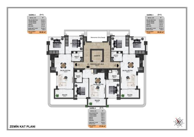 New project under construction with various layouts, Oba district - Umbrella Group - Photo 30