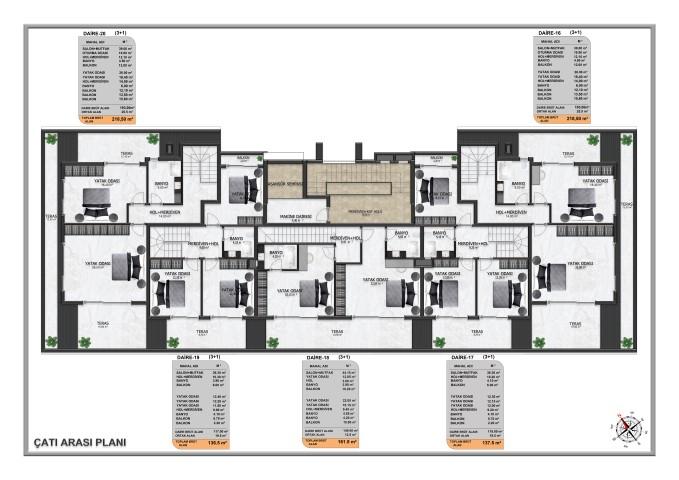 New project in Oba district with modern infrastructure and plans 1+1, 2+1 and 3+1 - Umbrella Group - Photo 40