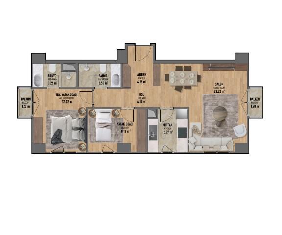 New high-rise residence located on the Asian side of Istanbul, Fikirtepe district - Umbrella Group - Photo 24