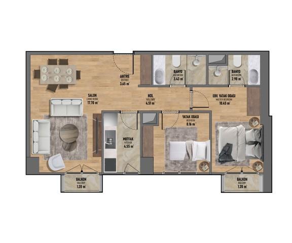New high-rise residence located on the Asian side of Istanbul, Fikirtepe district - Umbrella Group - Photo 25