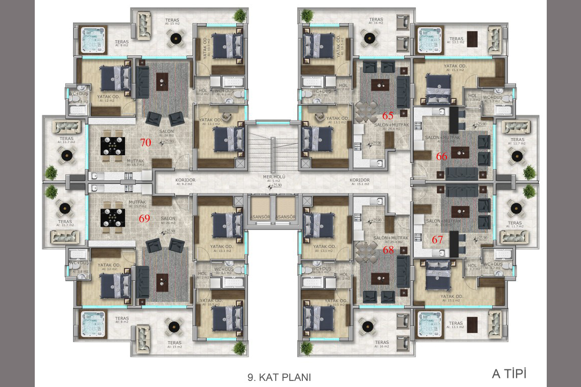 New residential complex in Kyrenia, Northern Cyprus (area - 60-140 m²) - Umbrella Group - Photo 14