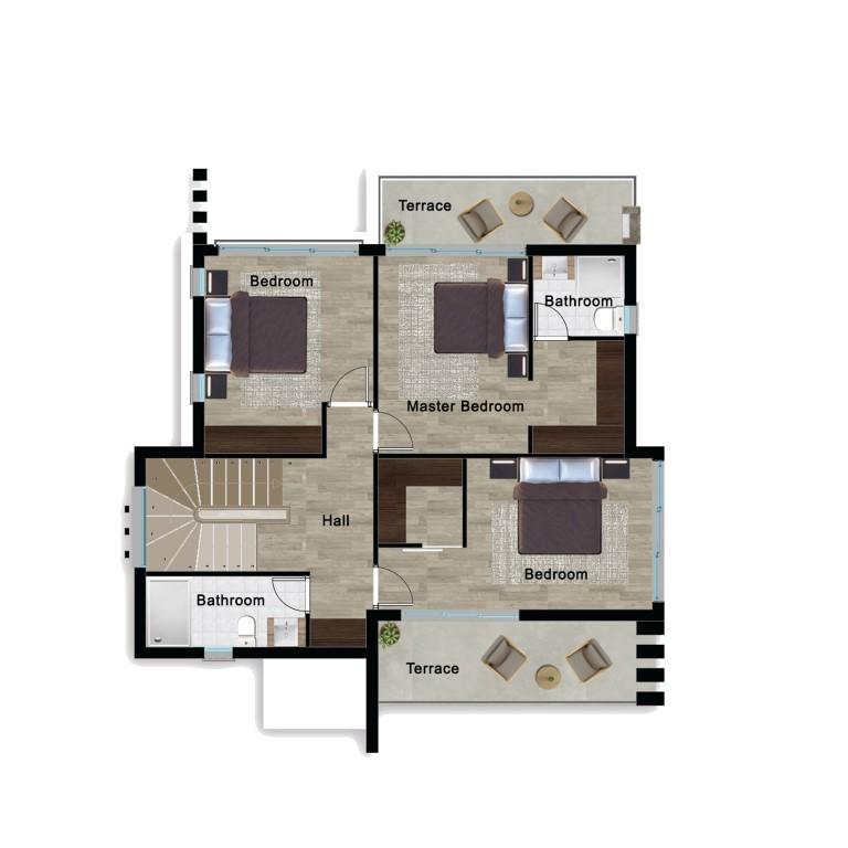 Construction of villas with infrastructure in Northern Cyprus, with 3+1 and 4+1 apartments - Umbrella Group - Photo 20