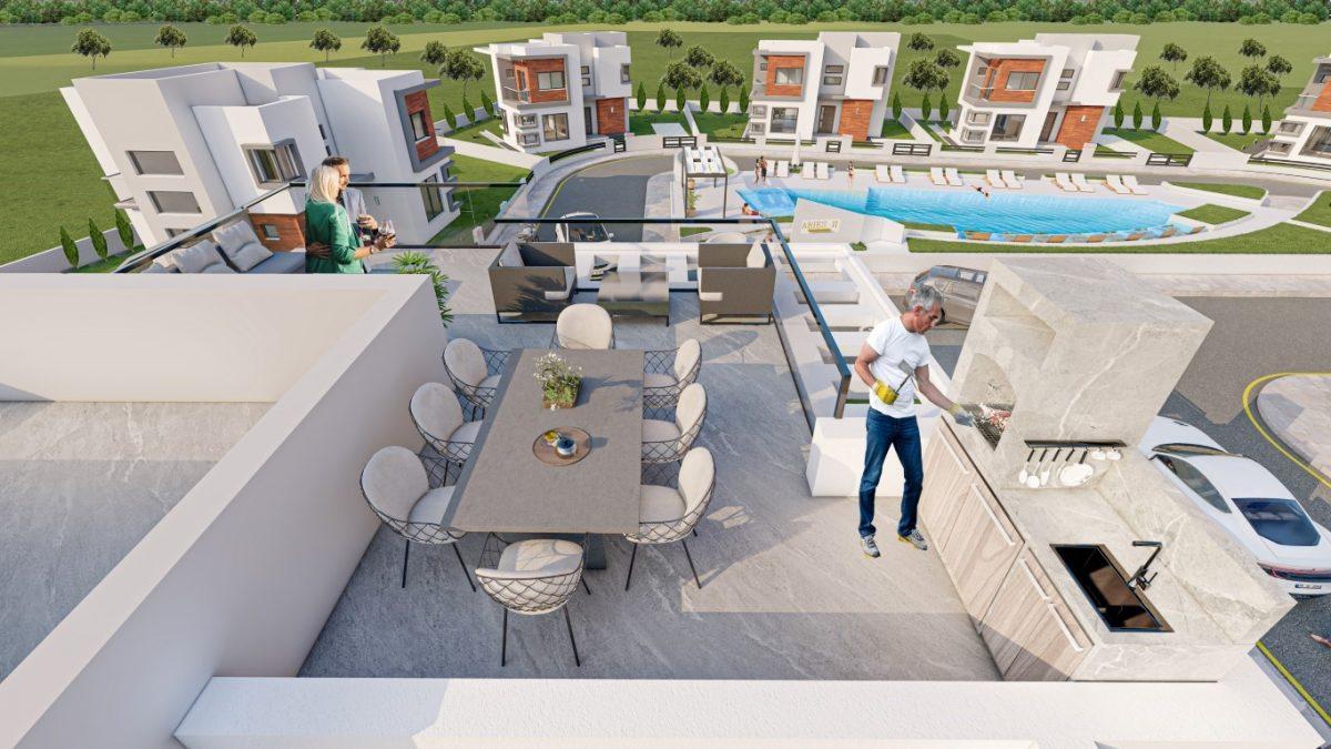 Design of new villas in Northern Cyprus with 3+1 apartments with a floor area of 195 m2, district of Iskele - Umbrella Group - Photo 13