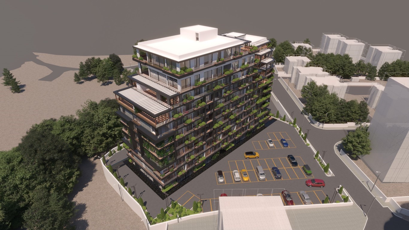 New project in modern style in Northern Cyprus, Kyrenia, with plans 1+1, 2+1 and 3+1 - Umbrella Group - Photo 3