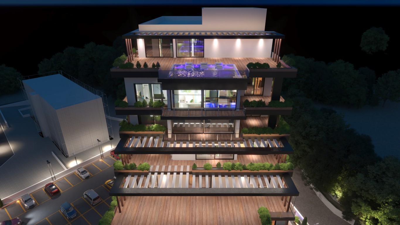 New project in modern style in Northern Cyprus, Kyrenia, with plans 1+1, 2+1 and 3+1 - Umbrella Group - Photo 9
