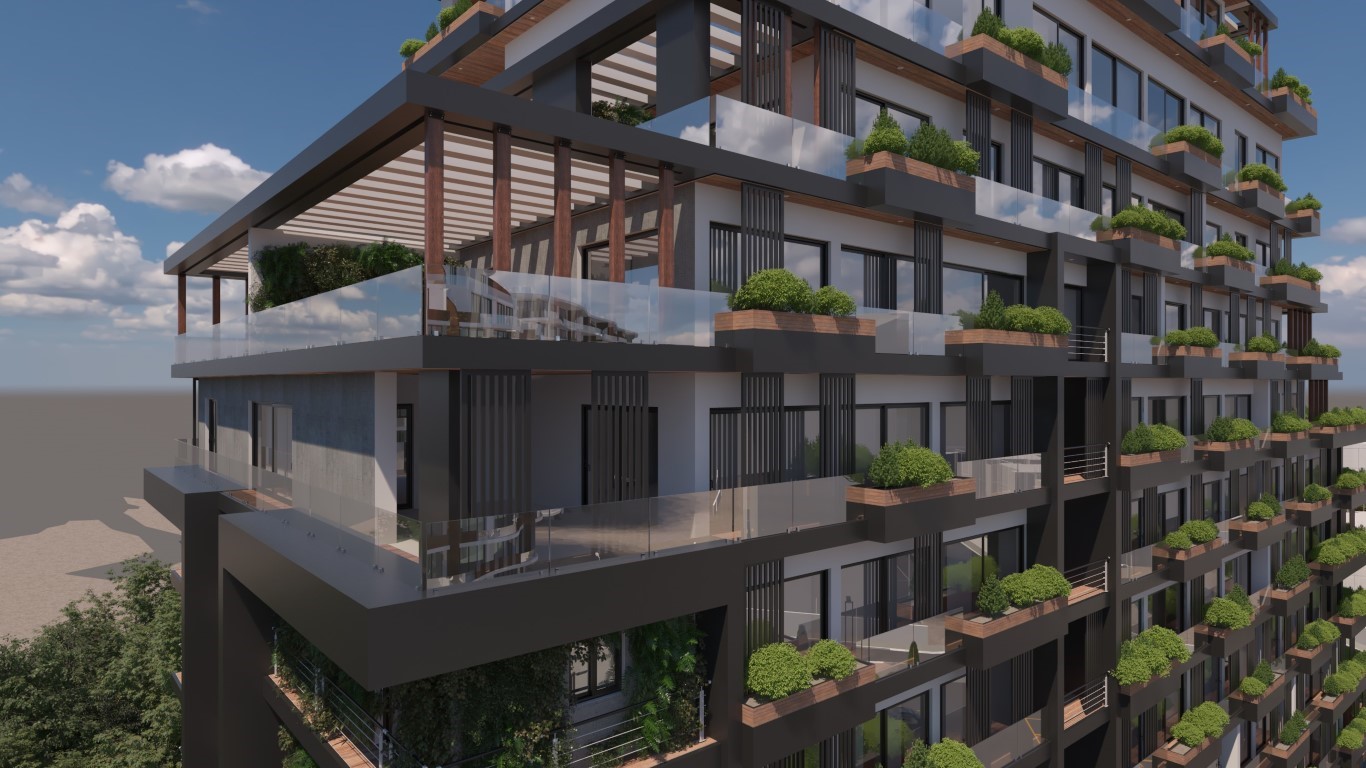 New project in modern style in Northern Cyprus, Kyrenia, with plans 1+1, 2+1 and 3+1 - Umbrella Group - Photo 8