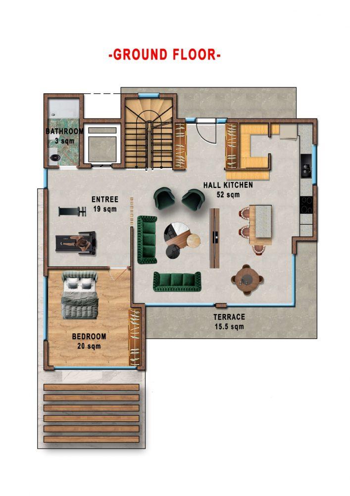 Villa under construction 6+1 in Demirtaş area - Umbrella Group - Photo 18