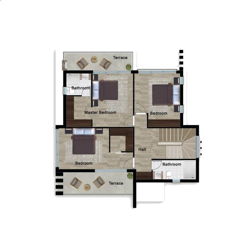 Construction of villas with infrastructure in Northern Cyprus, with 3+1 and 4+1 apartments - Umbrella Group - Photo 19