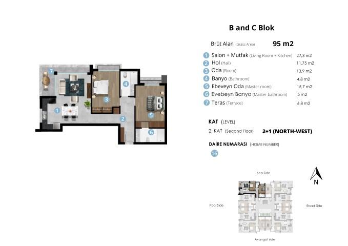 New modern project in Northern Cyprus, Kyrenia, with plans 1+1, 2+1 and 3+1 - Umbrella Group - Photo 24